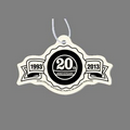 Paper Air Freshener Tag W/ Tab - Anniversary Banner